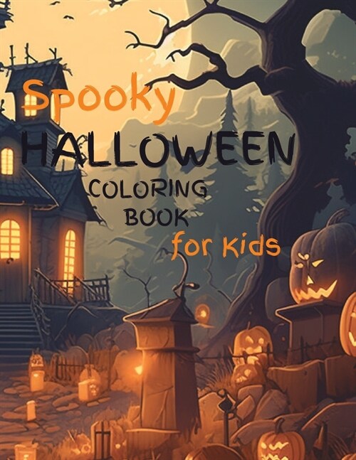 Spooky Halloween Coloring Book for Kids (Paperback)
