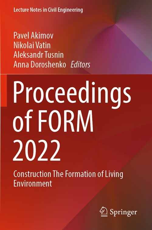 Proceedings of Form 2022: Construction the Formation of Living Environment (Paperback, 2023)