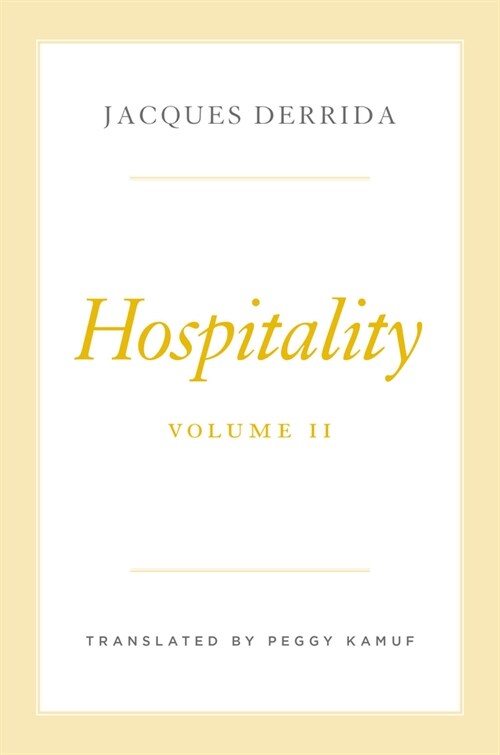 Hospitality, Volume II (Hardcover)