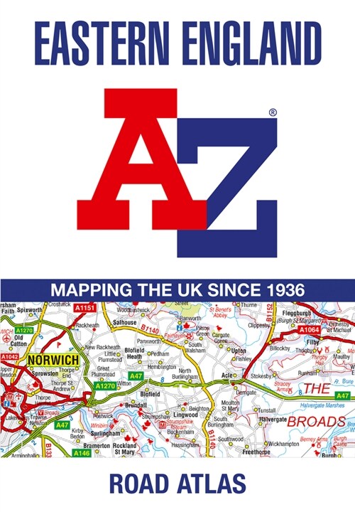 Eastern England A-Z Road Atlas (Paperback)
