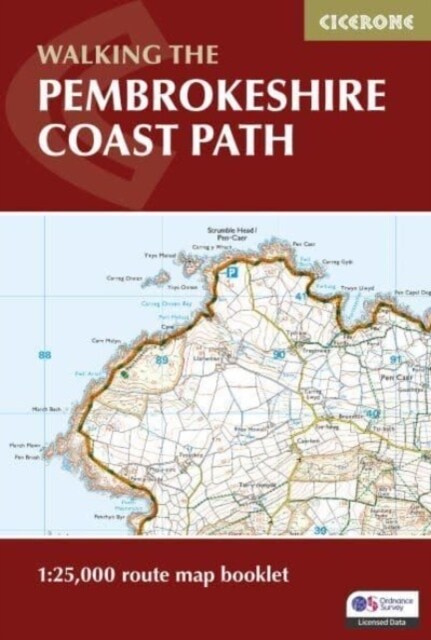 Pembrokeshire Coast Path Map Booklet : 1:25,000 OS Route Mapping (Paperback, 2 Revised edition)