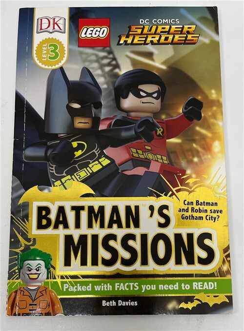 [중고] DK Readers L3: Lego?r) DC Comics Super Heroes: Batman‘s Missions: Can Batman and Robin Save Gotham City? (Paperback)