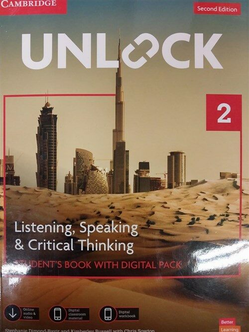 [중고] Unlock Level 2 Listening, Speaking and Critical Thinking Student‘s Book with Digital Pack [With eBook] (Paperback, 2)