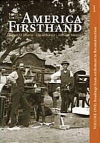 America Firsthand (Paperback, 8th)