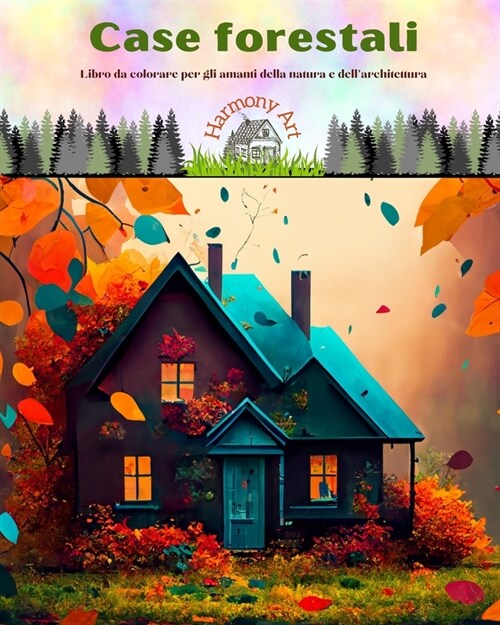 Case forestali Libro da colorare per gli amanti della natura e dellarchitettura Disegni creativi per il relax: Edifici unici immersi in splendide for (Paperback)