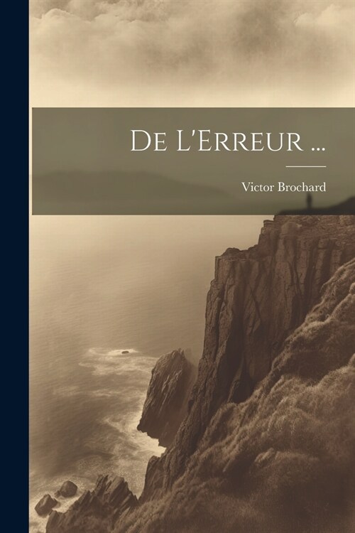 De LErreur ... (Paperback)