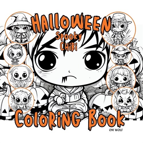 Halloween Spooky Chibi Coloring Book (Paperback)