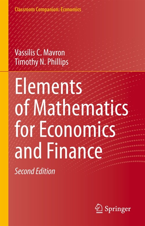 Elements of Mathematics for Economics and Finance (Hardcover, 2, 2023)
