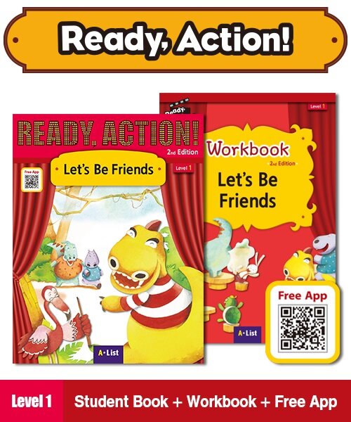 Ready Action Level 1 : Lets Be Friends (Student Book + QR + Workbook, 2nd Edition)