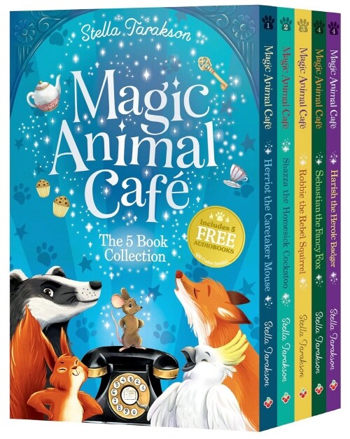Magic Animal Cafe 5 Book Collection Boxed pack (QR음원 포함) (Paperback 5권)