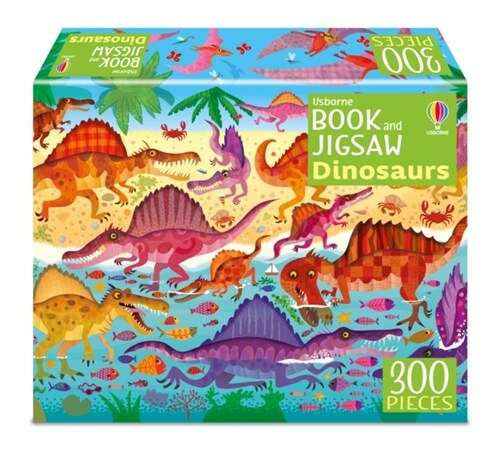 Usborne Book and Jigsaw Dinosaurs (Paperback)