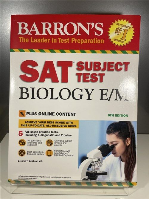 [중고] SAT Subject Test Biology E/M with Online Tests (Paperback, 6)