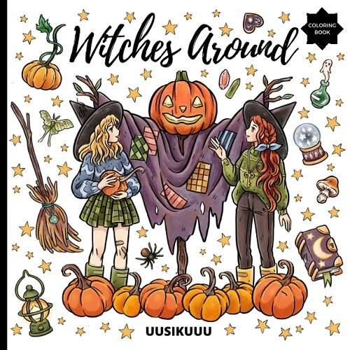 Witches Around: An Enchanting Witch Coloring Book (Paperback)