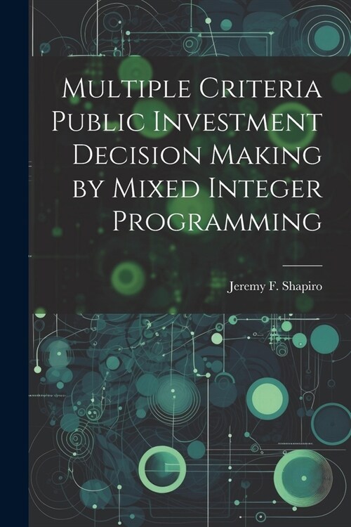 Multiple Criteria Public Investment Decision Making by Mixed Integer Programming (Paperback)