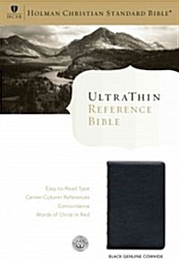 Deluxe Ultrathin Reference Bible-HCSB (Leather)