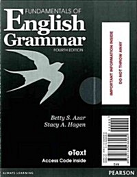 Fundamentals of English Grammar Etext with Audio; Without Answer Key (Access Card) (Hardcover, 4, Revised)