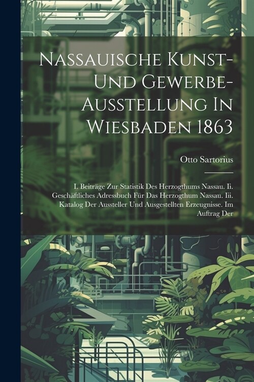 Nassauische Kunst- Und Gewerbe-ausstellung In Wiesbaden 1863: I. Beitr?e Zur Statistik Des Herzogthums Nassau. Ii. Gesch?tliches Adressbuch F? Das (Paperback)