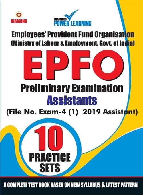 EPFO - Preliminary Examination - Assistant - 10 Practice Test Paper (Paperback)