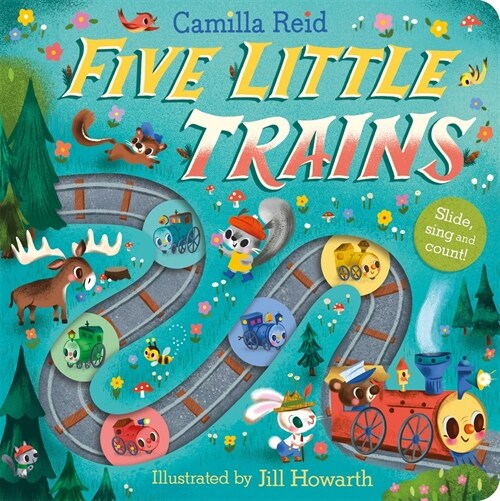 Five Little Trains : A Nursery Rhyme Counting Book for Toddlers (Board Book)