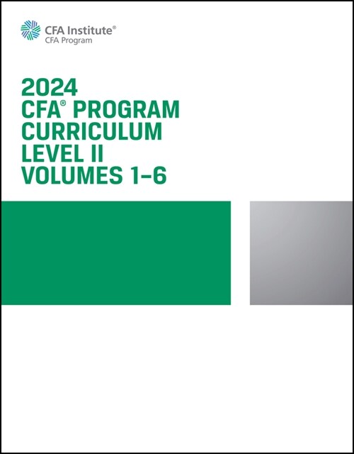 알라딘 [eBook Code] 2024 CFA Program Curriculum Level II Box Set (eBook