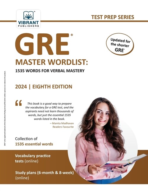 GRE Master Wordlist: 1535 Words for Verbal Mastery (Paperback, 8)