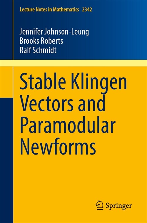 Stable Klingen Vectors and Paramodular Newforms (Paperback, 2023)