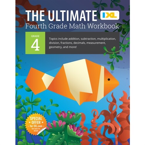 The Ultimate Grade 4 Math Workbook: Multi-Digit Multiplication, Long Division, Addition, Subtraction, Fractions, Decimals, Measurement, and Geometry f (Paperback)
