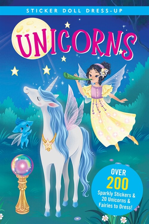 Unicorns Sticker Doll Dress-Up Book (Paperback)