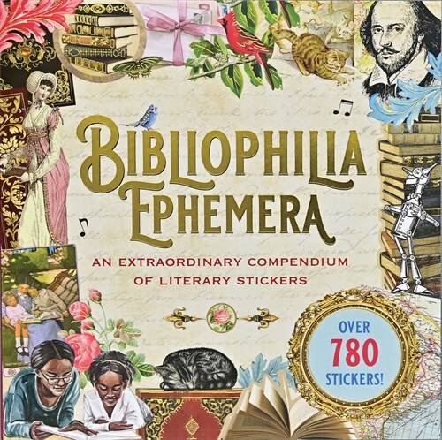 Bibliophelia Ephemera Sticker Book (Over 780 Stickers) (Paperback)