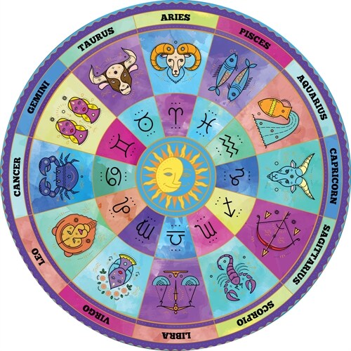 Zodiac 1000-Piece Round Jigsaw Puzzle (Other)