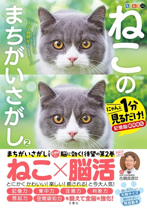 每日腦活スペシャル ねこのまちがいさがし (2)　にゃんと１分見るだけ！記憶腦瞬間强化