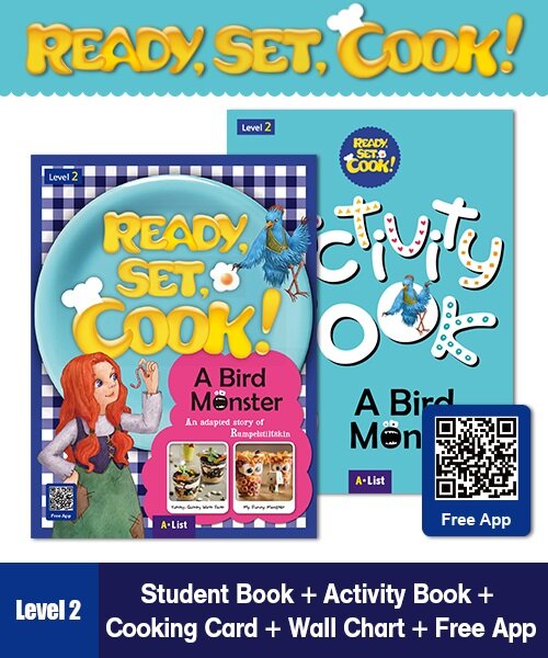 Ready, Set, Cook! 2 : A Bird Monster (Student Book + App QR + Workbook)
