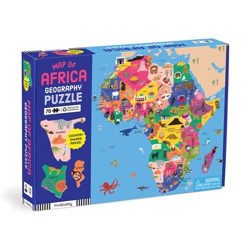 Map of Africa 70 Piece Geography Puzzle (Jigsaw)