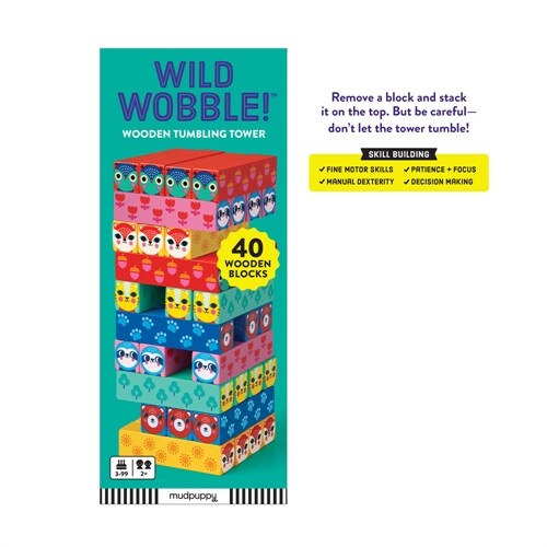 Wild Wobble! Wooden Tumbling Tower (Game)