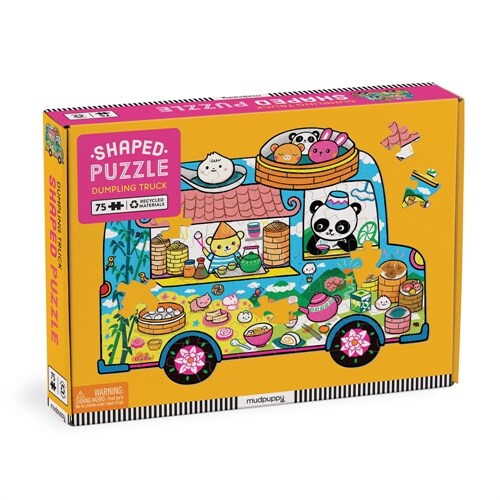 Dumpling Truck 75 Piece Shaped Scene Puzzle (Jigsaw)
