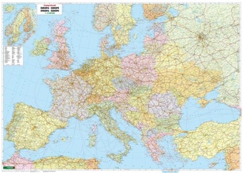 Wall map marker panel: Europe politically large format, 1:2.6 million (Sheet Map, folded)