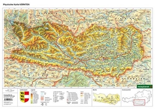 Desk pad DUO, school map of Carinthia 1:350,000 (Sheet Map, folded)
