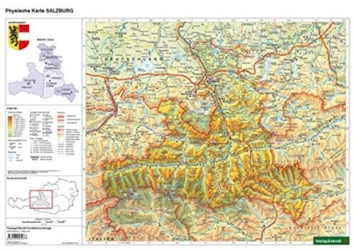 Desk pad DUO, school map Salzburg 1:400,000 (Sheet Map, folded)