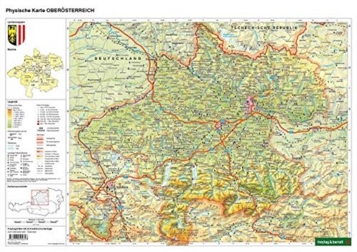Desk pad DUO, school map of Upper Austria 1:400,000 (Sheet Map, folded)