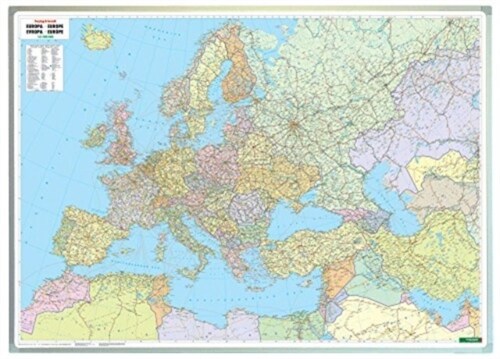Wall map marker board: Europe political 1:3.5 million (Sheet Map, folded)