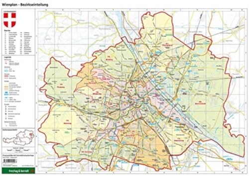 Desk pad DUO, school hand map of Vienna 1:60,000 (Sheet Map, folded)