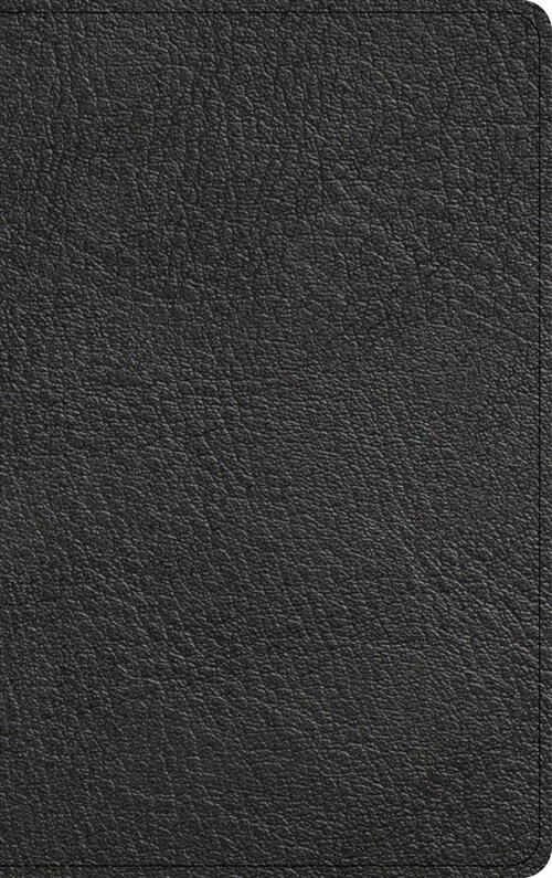 NASB Single-Column Personal Size Bible, Holman Handcrafted Edition, Black Premium Goatskin (Leather)