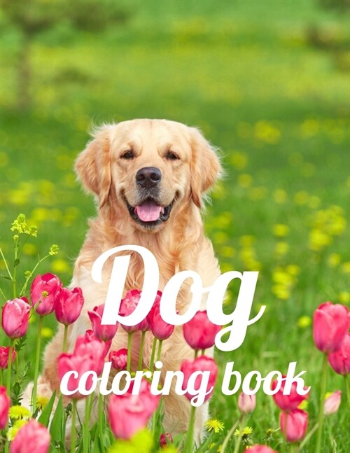 Dog coloring book: A Coloring Book of 35 Unique Stress Relief dog Coloring Book Designs Paperback (Paperback)