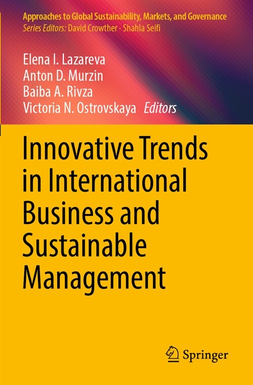 Innovative Trends in International Business and Sustainable Management (Paperback, 2023)