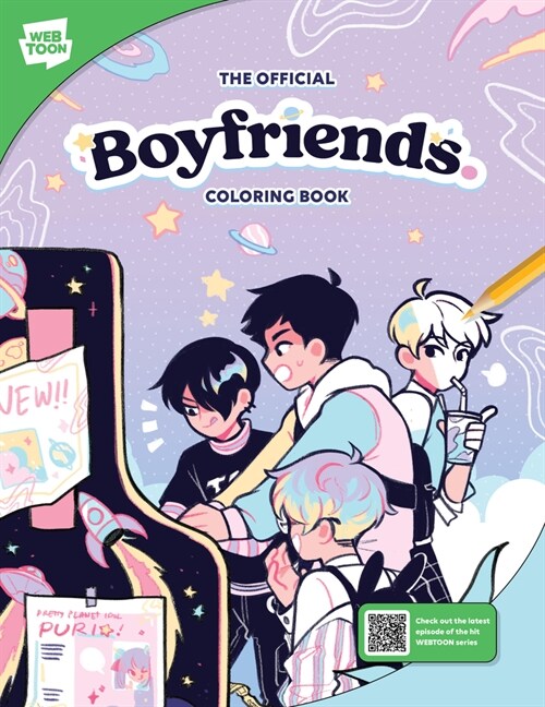 The Official Boyfriends. Coloring Book: 46 Original Illustrations to Color and Enjoy (Paperback)