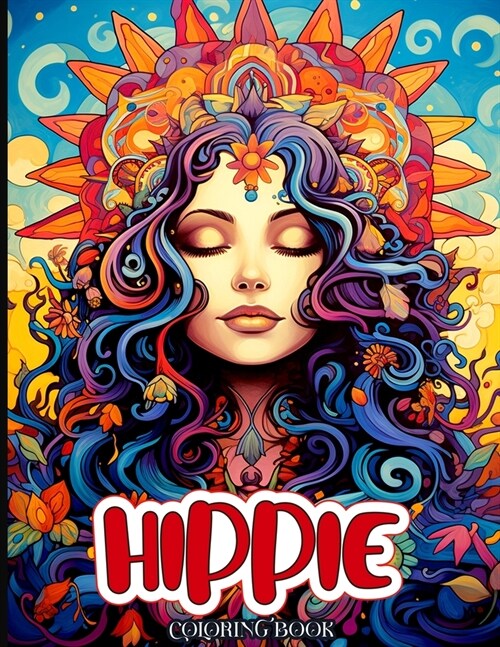 Hippie Coloring book: Bohemian Illustrations for Adults Stress Relief and Relaxation (Paperback)