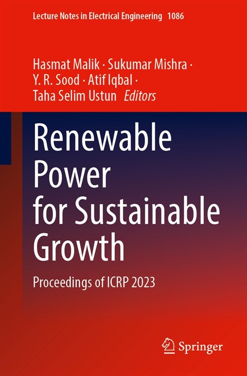 Renewable Power for Sustainable Growth: Proceedings of Icrp 2023 (Paperback, 2024)