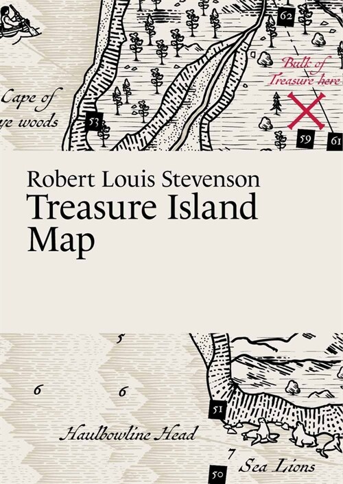 Robert Louis Stevenson: Treasure Island Map (Folded)