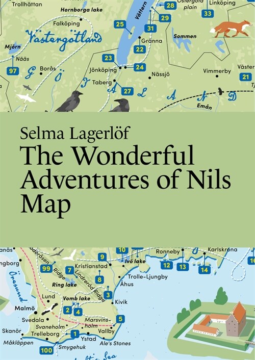 Selma Lagerlof: The Wonderful Adventures of Nils Map (Folded)