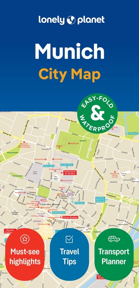 Lonely Planet Munich City Map (Folded, 2)
